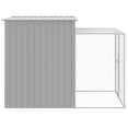 thumbnail image 2 of vidaXL Chicken Cage with Run Light Grey 165x251x181 cm Galvanised Steel, 2 of 3