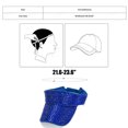 thumbnail image 3 of Fgnfyis Bling Rhinestones Sport Hats Adjustable Summer Cap Visor Caps Unisex Golf Hat Blue, 3 of 6