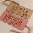 thumbnail image 4 of CUITING Small Travel Jewelry Organizer Roll Bag Mini Size & Light Weight Portable for Daily and Travel Use Perfect for Rings Necklaces Earrings and Bracelets Face & Storage Bags Extra&nbs, 4 of 8