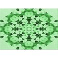 thumbnail image 1 of Ahgly Tapis Rectangulaire Lavable en Machine Intérieur Vert Jade Transitionnel, 5 Pieds x 8 Pieds, 1 of 7