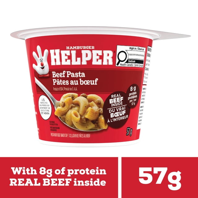 Hamburger Helper micro-ondes bol de pates, pates au boeuf