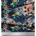 thumbnail image 3 of Soimoi Rayon Fabric Animals & Texture Print Fabric by The Yard 56 Inch Wide, 3 of 3