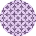 thumbnail image 1 of Ahgly Company Tapis de Zone Rond d'Intérieur Lavable à la Machine, Transitionnel, Fleur Violet Violet, 4 Pieds Rond, 1 of 7