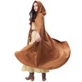 thumbnail image 4 of Robe Décontractée pour Femme Élégante avec Broderie, Robe Maxi Fluide avec Cape, Halloween, Minimaliste, Confortable, Tenue de Fête, 4 of 8
