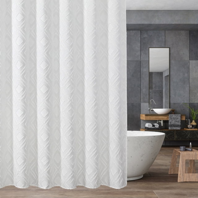 TIMIFIS Rideau de Douche pour Salle de Bain, Rideau de Douche Moderne Style Ferme, Universel pour Toutes les Saisons dans la Salle de Bain, Ensemble de Longs Rideaux de Douche, Rideau de Douche pour Salle de Bain, Doublure de Rideau de Douche