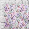 thumbnail image 2 of oneOone Georgette Viscose Tissu Blanc Floral Tissu pour Robe Tissu Imprimé Tissu au Mètre 42 Pouces de Large, 2 of 4