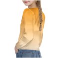 thumbnail image 4 of Posijego Chandail en Molleton pour Petite Fille, Col Rond, Manches Longues, Torsade devant, Crop Top Athlétique, 4 of 7