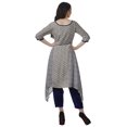 thumbnail image 4 of Moomaya Asymmetric Kurti With Pant Indian Tunic Tops Printed Kurti Set For Women, 4 of 6