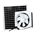 thumbnail image 3 of veasfak Solar Powered Fan Kit Wall Mount Ventilation 6inch Fan 17W Solar, 3 of 9