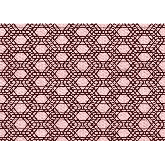 Ahgly Tapis Rectangulaire Lavable en Machine Intérieur Transitionnel Rose Profond, 2 Pieds x 4 Pieds