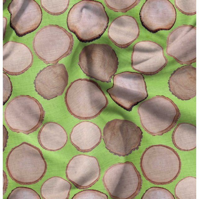 Soimoi polyester Crepe Fabric Shells Ocean Print Sewing Fabric Yard 42 Inch Wide