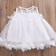 thumbnail image 2 of Bébé Fille Princesse Demoiselle d'Honneur Pétale Tulle Robe de Soirée Robes d'Été, 2 of 3