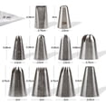 thumbnail image 3 of Cake Decorating Icing Piping Tip Set, 10 X-Large Decorating Tips, 3 of 5