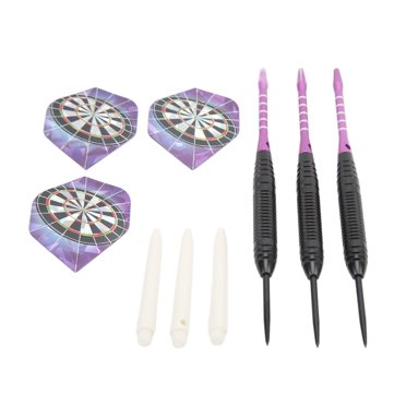 Fléchettes à Embout d'Acier, 3 Pcs de Fléchettes Robustes en Acier Inoxydable avec Rangement pour Débutants