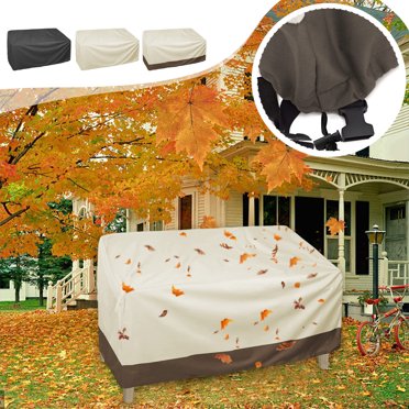 Iumwxz Organizers and Storage Patio Benches Loveseat Covers Solar Ray Resistance Patio Sofa Covers Lawns Furniture Covers for Outdoor Seating Dresser Shelf Beige Oxford Cloth