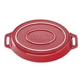 thumbnail image 3 of STAUB Ceramique 2 L Ceramic Oval Oven Dish, Cherry, 3 of 5