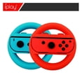 thumbnail image 1 of Switch/OLED Joy-Con Racing Steering Wheel - 2-Pack Ergonomic Controller Bracket Handle for Mario Kart 8 Deluxe & Racing Games, Plug-and-Play | Switch Accessories, 1 of 5