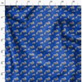 thumbnail image 3 of Soimoi Blue Poly Georgette Fabric Bear Animal Decor Fabric Printed Yard 52 Inch Wide, 3 of 5