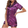thumbnail image 4 of Pyjama de Maison pour Femmes, Ensemble Deux Pièces pour Femme, Manches Courtes et Pantalon, Tenue d'Intérieur, 4 of 9