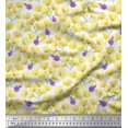 thumbnail image 2 of Soimoi Poly Georgette Fabric Flower Watercolor Printed Fabric 1 Yard 42 Inch Wide, 2 of 3