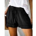 thumbnail image 4 of TIMIFIS Womens Comfy Drawstring Casual Elastic Waist Pocketed Shorts - Summer, 4 of 8