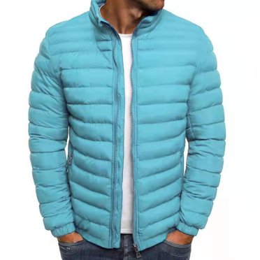 EGNMCR Jackets for Men Men's Solid Color Jacket Cotton Padded Jacket Fashion Cotton Padded Jacket Men's Warm Cotton Padded Jacket