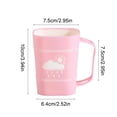 thumbnail image 3 of Bathroom Mouthwash Cup Cute Couple Toothbrush Cup Rain Pattern Handle Plastic Toothbrush Cup, 3 of 6