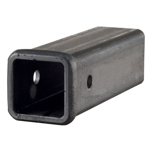 Curt Hitch 49510 Trailer Hitch Extension Trailer Hitch Receiver Tube 2-1/2 Inch x 2-1/2 Inch Opening; 10 Inch Length; With 1/2 Inch Collar; Raw