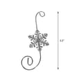 thumbnail image 3 of Lot de 10 crochets argentés Holiday Time pour décorations en forme de flocon de neige, 3 of 4