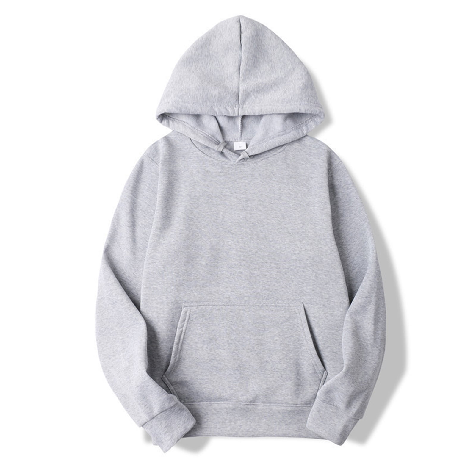 YONGHS Chandail à Capuchon Ample pour Homme, Coupe Décontractée, avec Poche, Gris, m