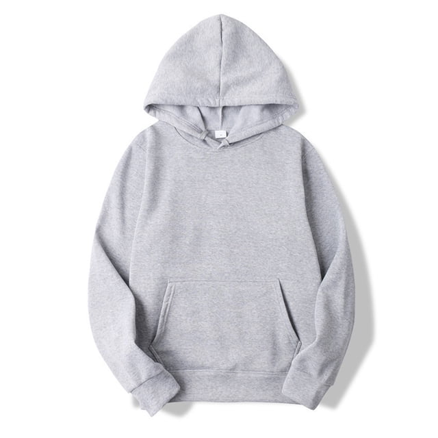 YONGHS Chandail à Capuchon Ample pour Homme, Coupe Décontractée, avec Poche, Gris, m