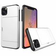 thumbnail image 1 of Étui iphone 12 Pro Max Hybride Robuste à Dos Rigide avec Fente pour Carte de Crédit et Porte-Cartes, Étui Portefeuille pour Apple iphone 12 Pro Max - Blanc, 1 of 8