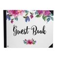 thumbnail image 1 of Darling Souvenir White Floral & Leaves Printed Hardbound Cover Guestbook For Wedding Guest Sign In Book Registry-9 x 12 Inches, 1 of 5