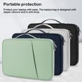 thumbnail image 3 of mmirethe Laptop Sleeve Case Notebook Protective Handbag Zipper Closure Nylon Computer Carrying Bag Protector For Tablet Pouch Dark Blue 10.8-11 inch, 3 of 6