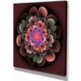 thumbnail image 2 of Fleur Fractale Parfaite en Brun Foncé - Impression d'Art Floral sur Toile, 2 of 3