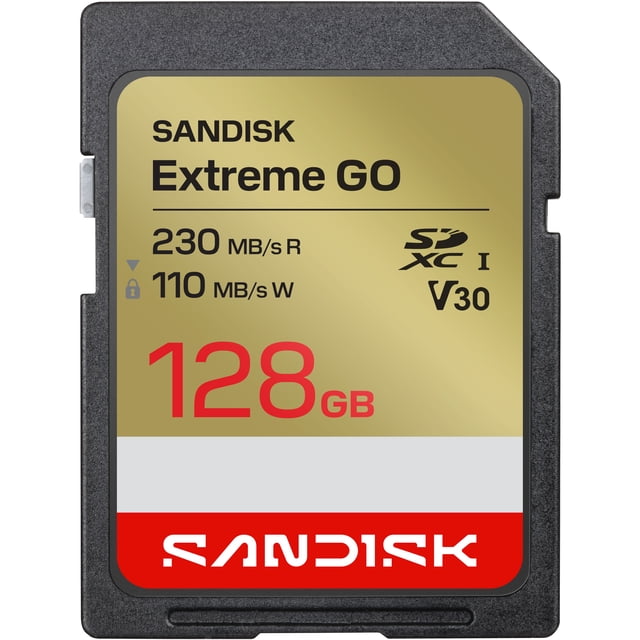 Carte SD UHS‑I SANDISK Extreme® GO 128Go
