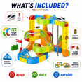 thumbnail image 2 of Tradeopia Anti Gravity Rail Car Electric Racing Track Set, 168-Piece Flexible Track Building Toy with Race Car, 2 of 5