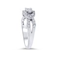 thumbnail image 2 of 3/4ct 3-Stone Diamond Infinity Engagement Ring 10K White Gold, 2 of 4