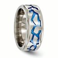 thumbnail image 4 of Edward Mirell Titanium Blue Anodized Brushed & Polished 9mm Band Size 13, 4 of 4