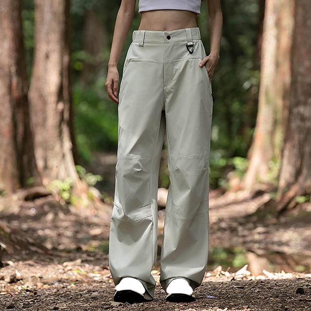 Wensltd Pantalon de Pluie Femme Pantalon Imperméable Léger Respirant Randonnée Cyclisme Plein Air avec Poches