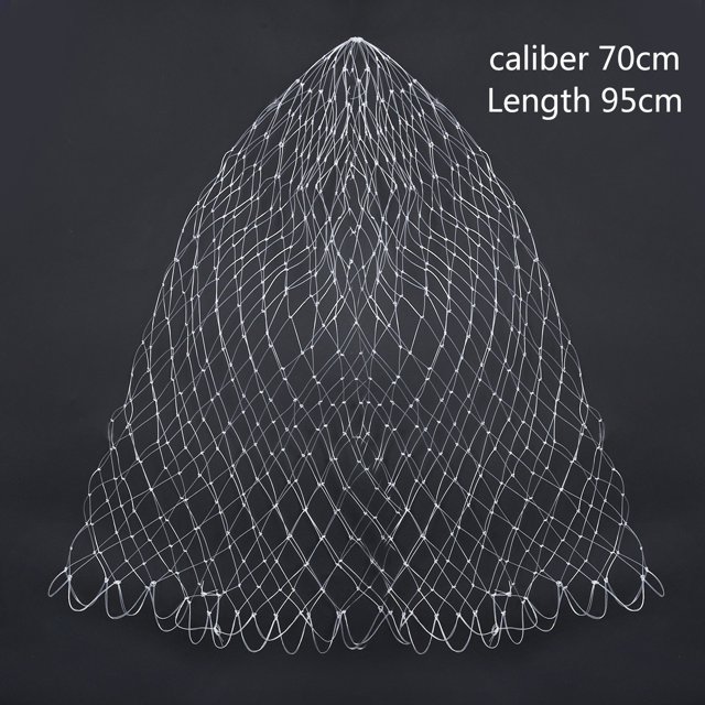 Filet de Pêche Durable en Nylon pour Débarquement, Filet en Maille, Calibre 40-70 cm