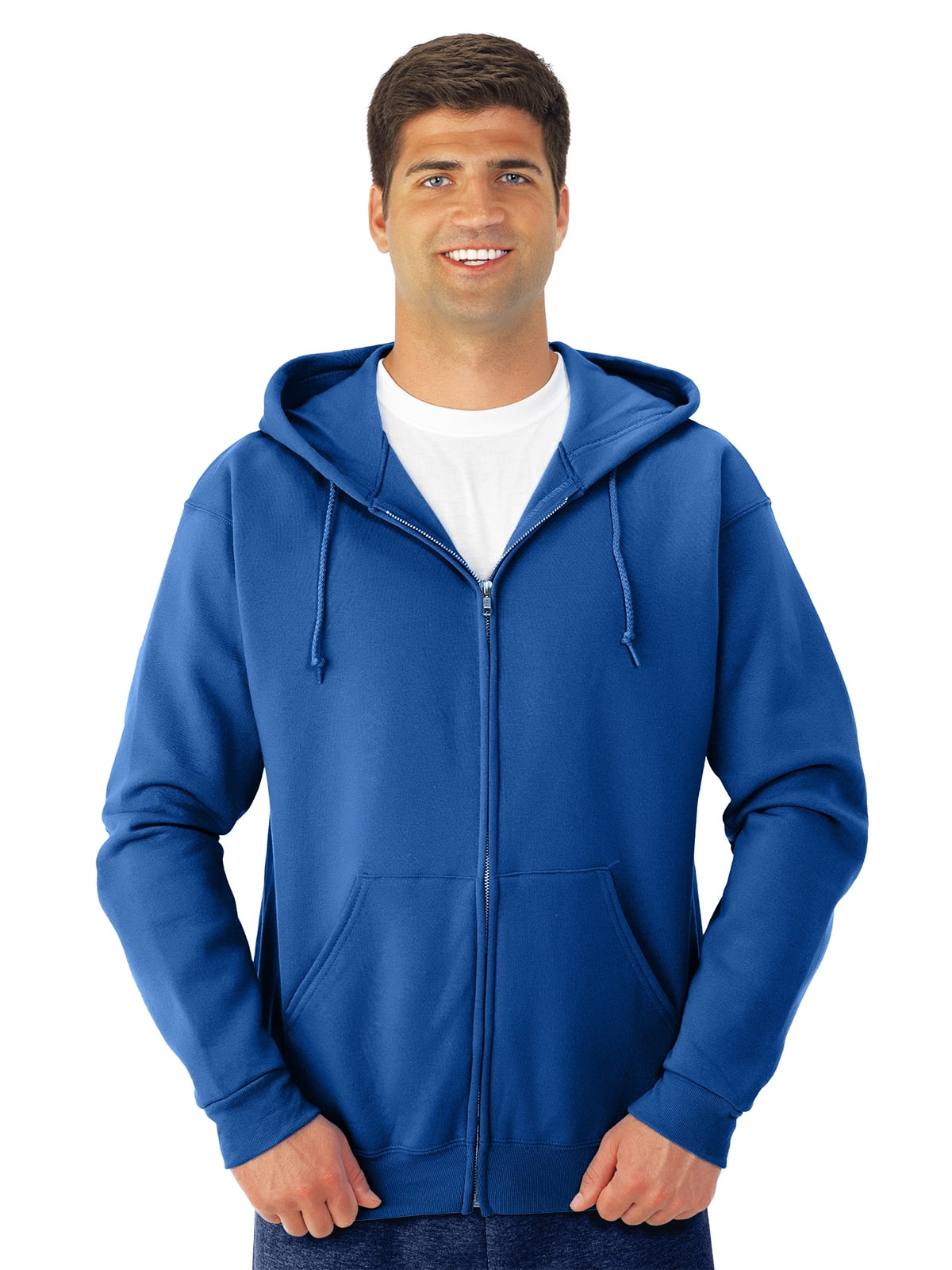 Jerzees Adult NuBlend Full Zip Hooded Sweatshirt, S, Royal