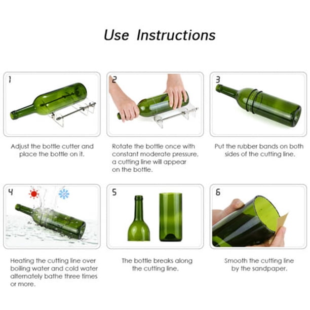 Kit Coupe-bouteille En Verre – DIY Recyclage, Coupe Ronde, Carrée, Ovale, Pour Bocaux
