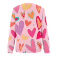 thumbnail image 4 of Meichang Chandail en Molleton Surdimensionné pour Femmes Chandail en Molleton de la Saint-Valentin Graphique Amour Manches Longues Pull Décontracté Coupe Ample Col Rond Chandails en Molleton de Vacances, 4 of 5