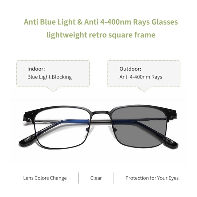 Blue Light Blocking Glasses Anti 4-400nm Rays Computer Gaming Glasses Computer Gaming Eyeglasses Lightweight Eyewear Frame