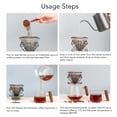 thumbnail image 4 of Filtre à Café Réutilisable en Acier Inoxydable, Forme Cône, Maille de Filtration Fine, Filtre Sans Papier pour Ustensiles de Café Infusé à la Main, 4 of 7