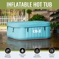 thumbnail image 1 of CO-Z 4 Person 5ft Inflatable Hot Tub Pool with Massage Jets and All Accessories Green, 1 of 9