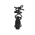 thumbnail image 3 of BLISSFUL STEP Women's Open Toe Lace Up Mid Chunky Heeled Sandals, 3 of 7