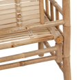 thumbnail image 3 of vidaXL Garden Bench with Cushion 120 cm Bamboo, 3 of 5