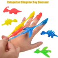 thumbnail image 2 of Novelty Sticky Catapulted Ejection Dinosaur Toy Light Rubber Birthday Gift Fun Games M8q2, 2 of 8